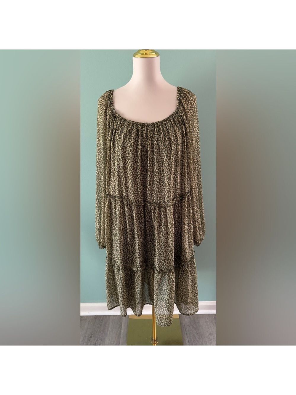 Hayden Brown Smocked Bubble Mini Dress 3XL